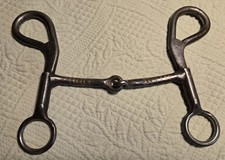 Czarna stalowa ręcznie kuta western stock bit 5" z miedzianą wkładką