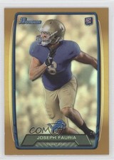 2013 Bowman Gold Rainbow Foil 345/399 Joseph Fauria #184 0a1