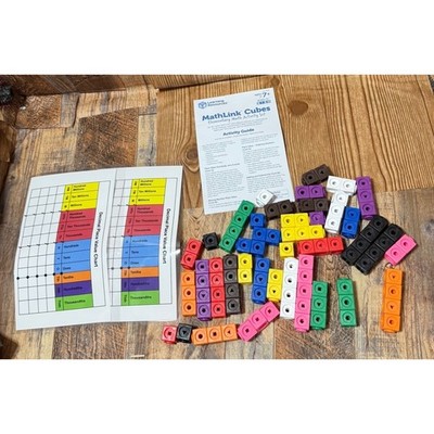 Learning Resources MathLink Cubes Elementary Math Activity Set