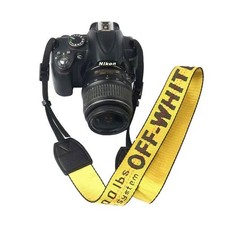 Adjustable Off White Camera Shoulder Strap w/ Quick Release for Canon Sony Nikon
