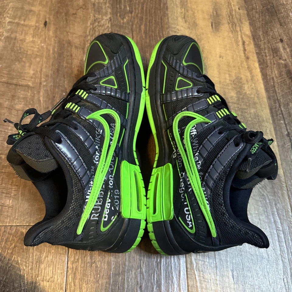 Size 9 - Nike Air Rubber Dunk x Off-White Low Green Strike - Image 4 of 4
