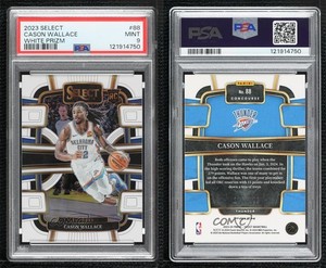 2023 Panini Select Concourse White Prizm /149 Cason Wallace PSA 9 MINT Rookie RC