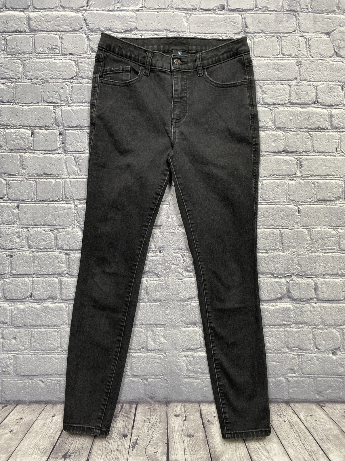 Kuhl Women's Skinny Jeans Size 6 Short Black Hiking Pants Goth Outdoor Gorpcore