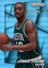 2014-15 Panini Prizm James Young Rookie Light Blue Prizm #265 #d/49 Celtics