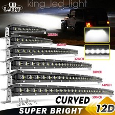 Ultra Thin Curved 202632384450 Led Light Bar Driving 4wd Truck Offroad Suv