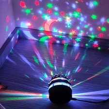 LED Galaxy Projector Lamp Starry Sky Night Light Party Speaker remote Xmas Gifts