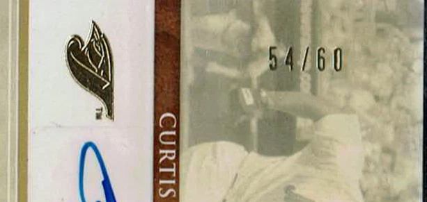 2007 Ultimate Collection Write of Passage 54/60 Curtis Thigpen #WP-TD Auto - Image 2 of 3
