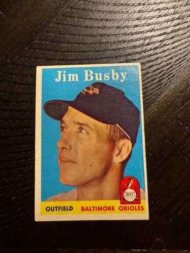 1958 TOPPS BASEBALL CARD #28 JIM BUSBY EX+/EXMT !!!!!!!