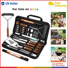 BBQ Grill Accessories Set Stainless Steel 31 Pcs Cooking Utensils Gift