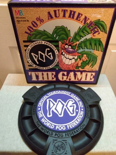 Vintage 1995 Milton Bradley POG The Game - BOARD AND PAD ONLY - NO POGS INCLUDED