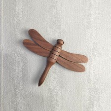 Black Walnut Dragonfly wooden Statue animal ornament sculpture home decor Gift