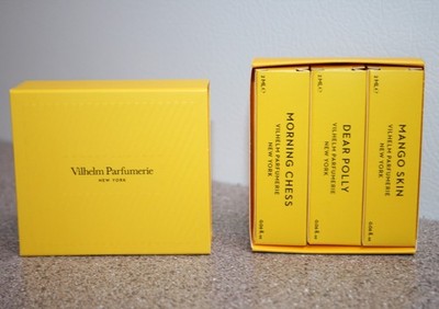 VILHELM PARFUMERIE Perfume Set Dear Polly Morning Chess Mango Skin 0.06oz sample