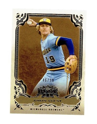 Robin Yount 2013 Topps Triple Threads 79 GOLD 46/99  Milwaukee Brewers HOF