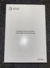AT&T EL51303 3 Handset DECT 6.0 Cordless Home Phone 3 Handset, Silver USA Stock