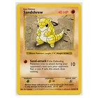1999 Vintage Pokémon Sandshrew Base Set Shadowless Common #62/102 Lightly Played