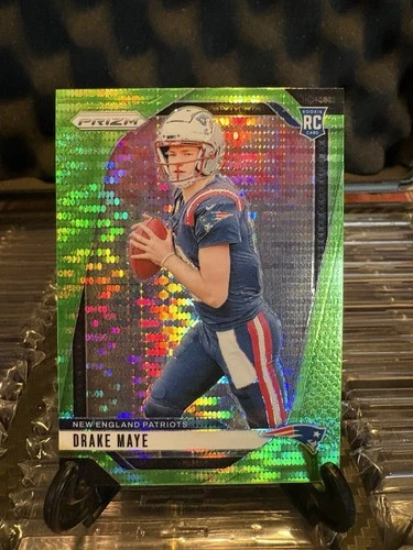 2024 Panini Prizm - Rookies Drake Maye #329 Neon Green Pulsar Prizm (RC) CLEAN🔥