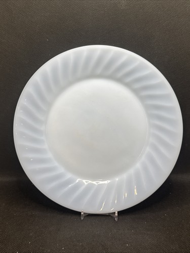 Vintage FIRE KING BLUE AZURITE SWIRL 9” Dinner Plate Set 5 - Picture 11 of 13