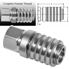 PD242 Series Test Port Diagnostic Equipment Quick Coupler 1/8" Body 1/4"-18 NPTF