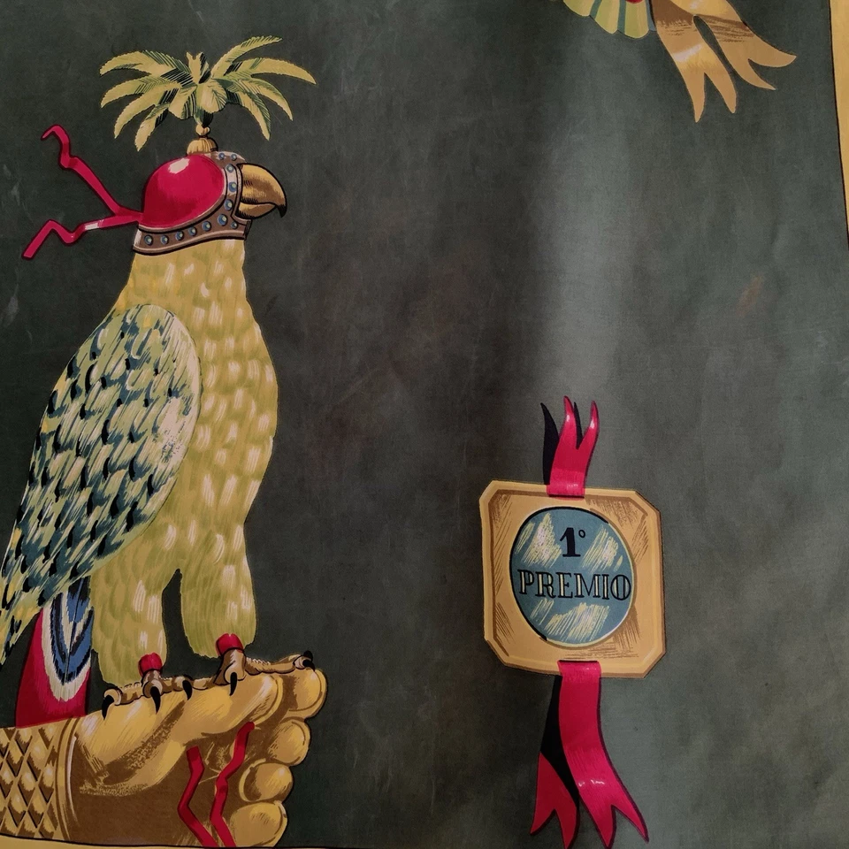 ARTISTIC UNBRANDED green silk women's scarf 31"/29" good con - Image 4 of 4