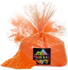 Color Blaze - 5lbs Orange Color Powder - Holi Festivals Color Wars Fun Runs
