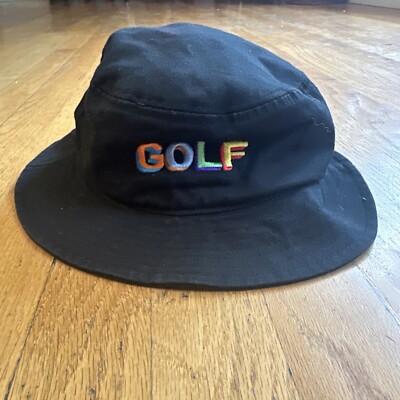 Golf Wang Tyler The Creator Black Bucket Hat Cap Hip Hop Rap Pop Culture