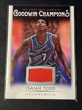 2021 Upper Deck Goodwin Champions Isaiah Todd RC Memorabilia Patch