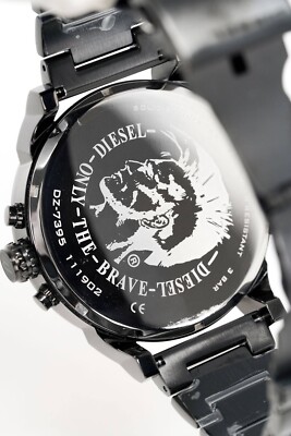 DZ7395 Mr. Daddy 2.0 Black Stainless Steel 57mm Quartz Chronograph