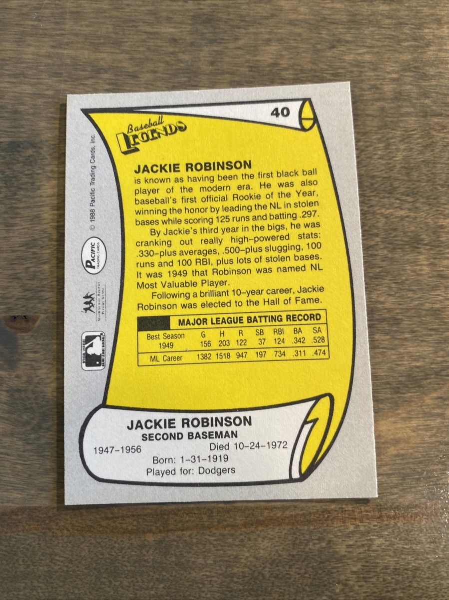 Jackie Robinson 1988 Pacific Trading 