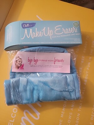 Chill Blue Original MakeUp Eraser Remover Reusable Washable New In Box