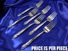 TOWLE DANISH BAROQUE STERLING SILVER SALAD FORK - NEARLY NEW CONDITION T