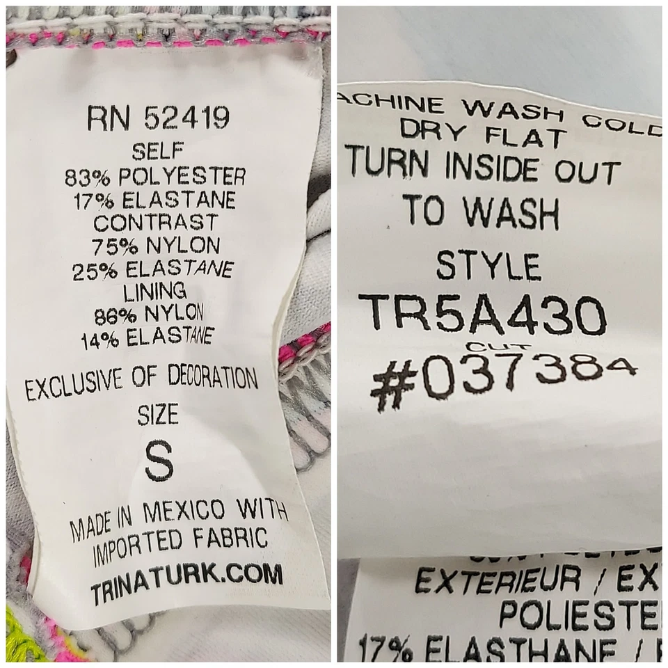 $80 TRINA TURK RECREATION LAVA LÁMPARA MULTI CORREA CAMISETA SIN MANGAS MUJER TALLA PEQUEÑA *USADA EN EXCELENTE ESTADO Foto 4 de 4