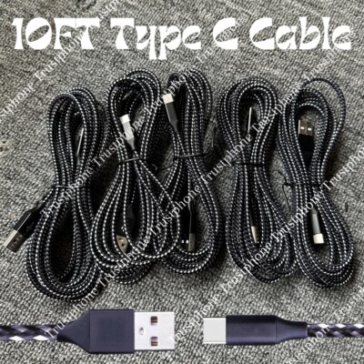 USB C Type C Charger Cable Lot Fast Charging for Samsung S23 S20 S21 S22 Cord