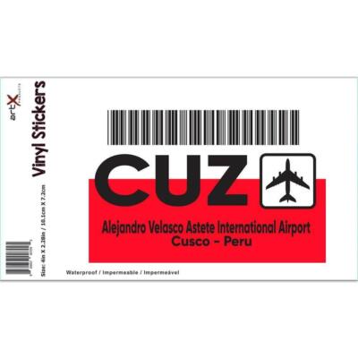 Gift Sticker : Peru Alejandro Velasco Airport Cusco CUZ Travel Airline AIRPORT