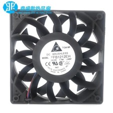 Delta FFB1212EH 12025 DC12V 1.74A 12CM 3-Wire High Airflow Cooling Fan