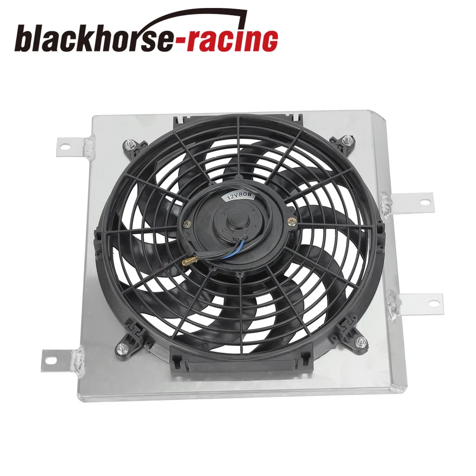 Ventilador de 12" cubierta de aluminio para radiador Honda Civic EG EK EX DX Del Sol 1992-2000 Foto 3 de 4