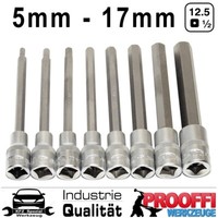8 X Innensechskant Stecknuss SteckschlüSsel 5-17Mm FüR Inbus Schraube 140Mm Lang