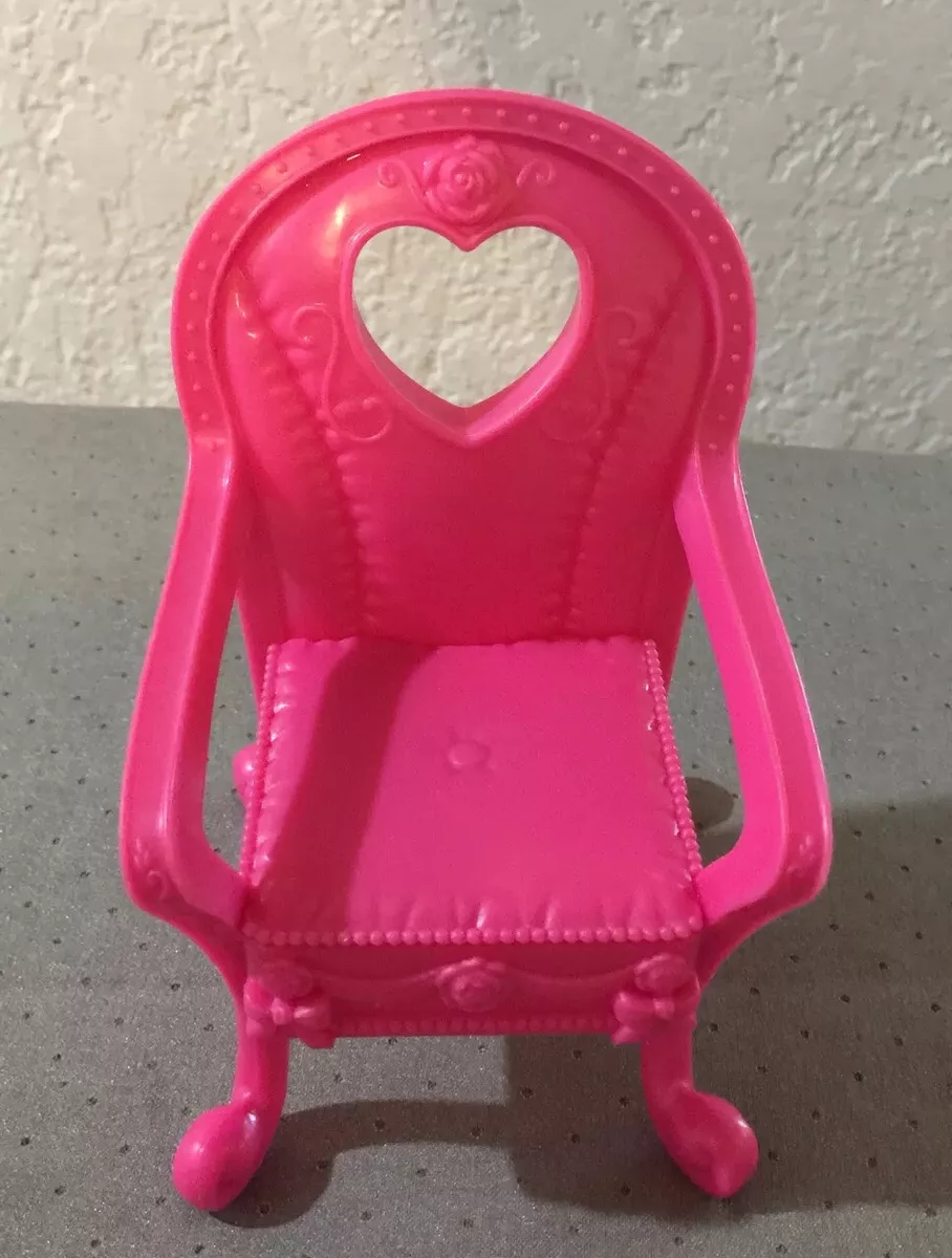 Barbie My Scene Bratz Size Furniture Pink Heart Chair Rose Design
