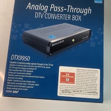 Digital Stream Analog Pass -Through DTV Converter Box Remote New In Open Box