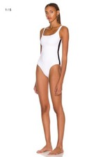 WARDROBE.NYC for FWRD Swimsuit White & Black One Piece S NWOT $250