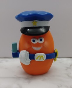 Vintage 1988 McDonald's Chicken McNugget Buddies Policeman Sarge Happy Meal Toy