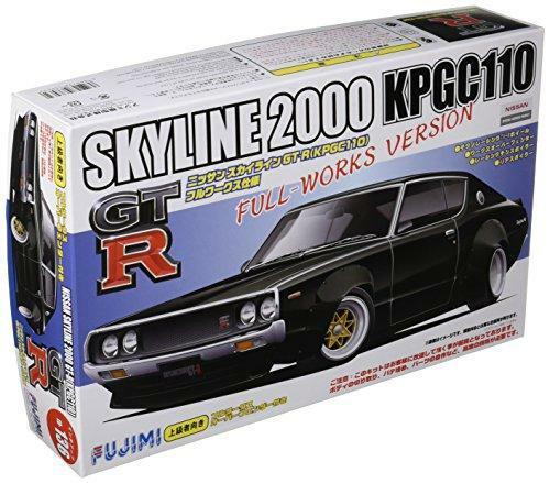 Fujimi 1/24 Model Kit Nissann Skyline 2000GT-R Kenmeri Full Works