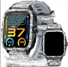 Military Smart Watch for Men Answer/Make Calls Rugged Tactical Fitness Tracker