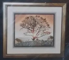 Sunset Landscape Autumn Tree Cross My Heart Counted Cross Stitch Kit