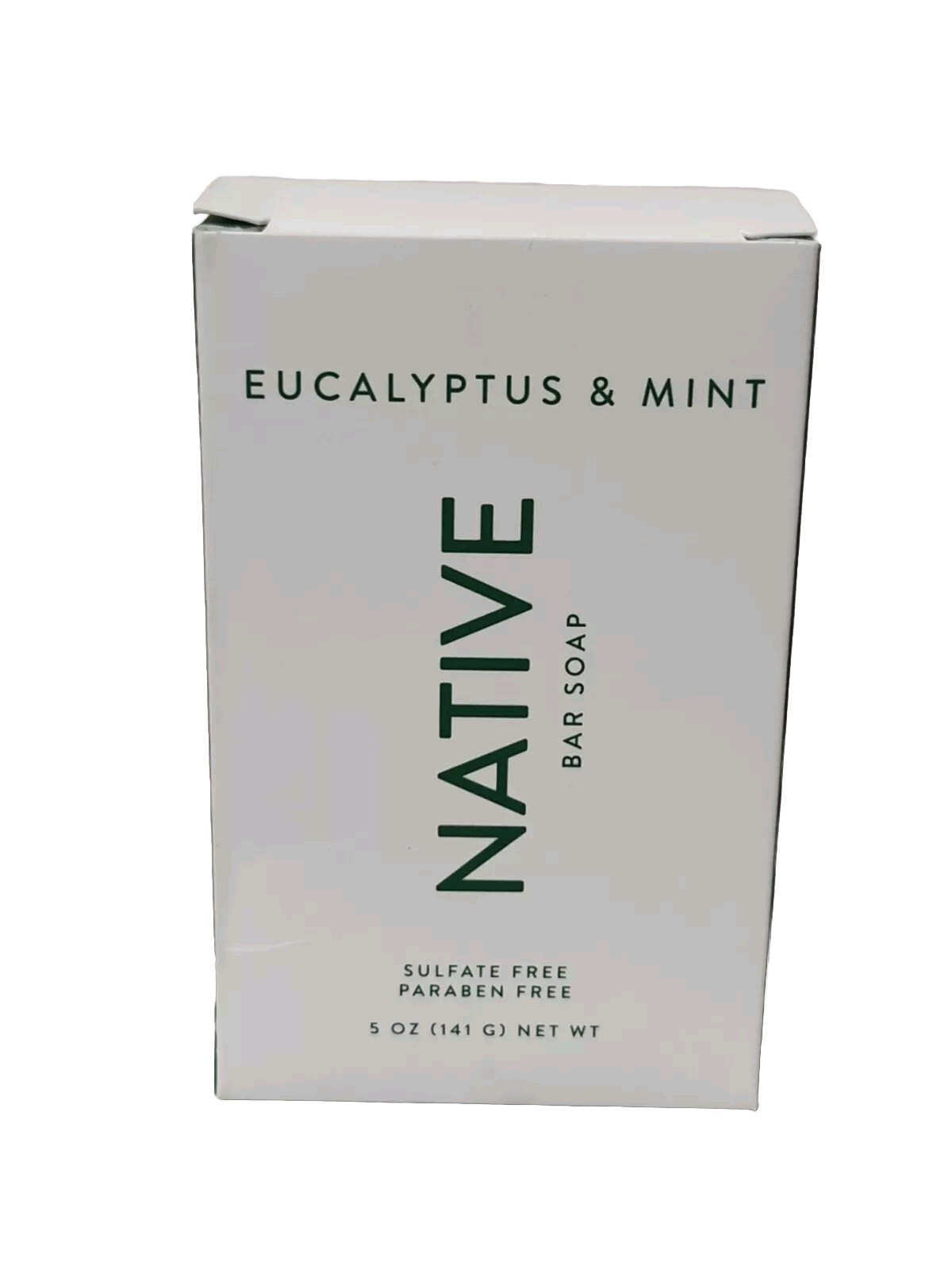 Jabón en barra nativo de eucalipto y sulfato de menta y sin parabenos 5 oz nuevo en caja RARO