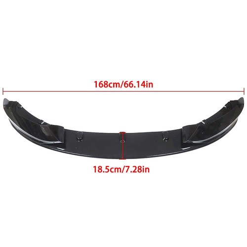 Kit de labios divisores de parachoques delantero traje ABS negro para BMW F32 F33 F36 2014-2020 - Imagen 3 de 17