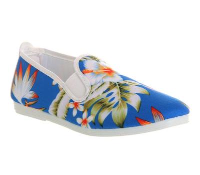 Flossy Women Shoes Walking Flex Sole Slip On Espadrilles Plimsols Floral 37 US 6