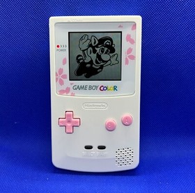 Authentic GameBoy Color Cherry Blossom Pink Edition Nintendo System Game Boy GBC
