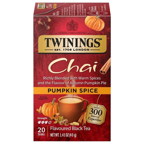 Twinings Pumpkin Spice Chai Teebeutel - 20 Stück - Bild 1 von 3