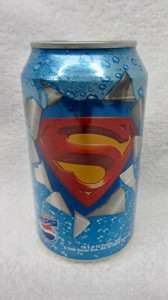 Vtg DIET PEPSI SUPERMAN Comics Promotional 12 oz EMPTY CAN 2006
