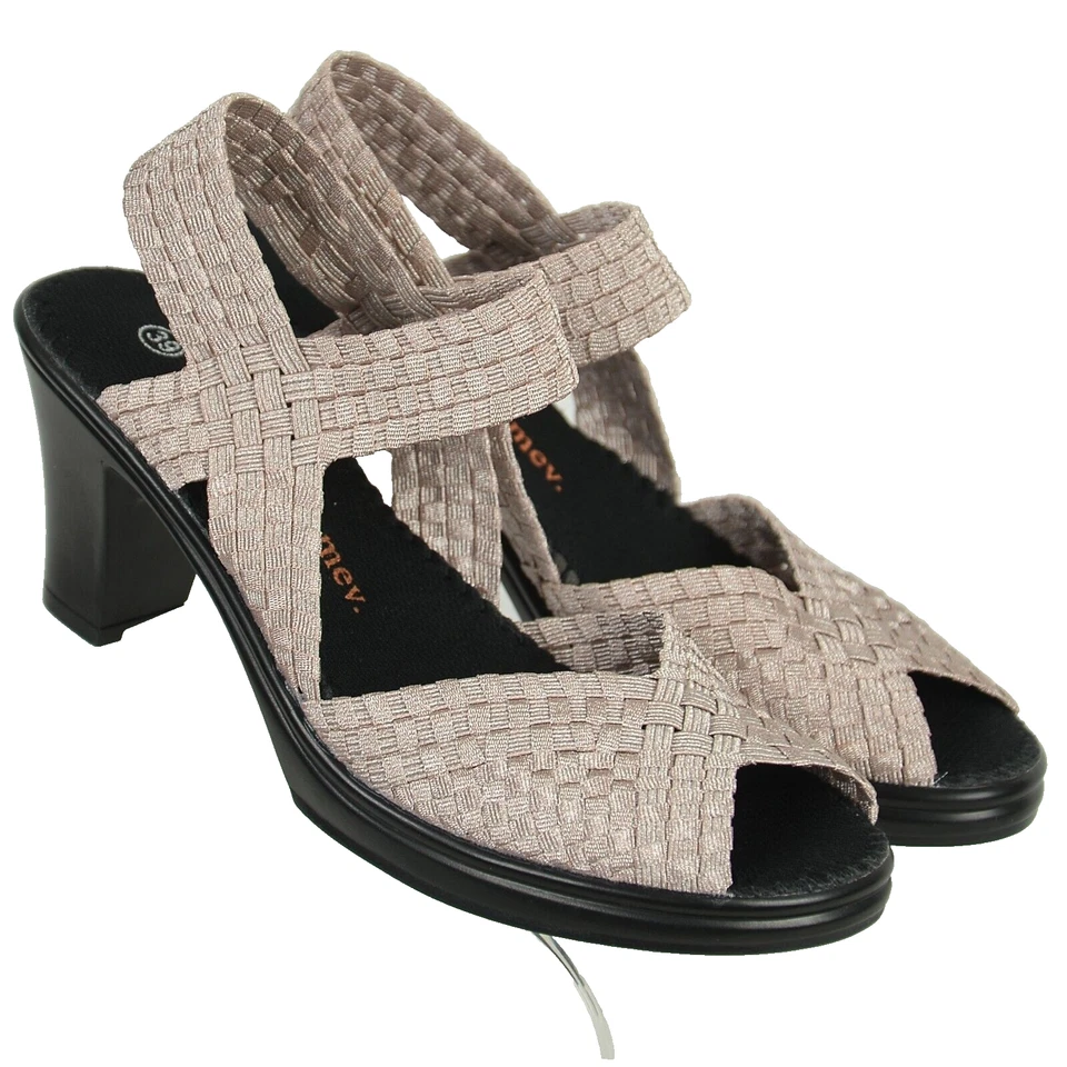 Tacones Bernie Mev para mujer Agnes talla Eur 39/US 9,5M tejidos elásticos Foto 3 de 4